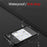Square Aluminum Shell Solar Power Bank With Cable