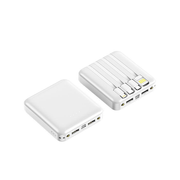 Compact And Portable With Built-in Cable Power Bank