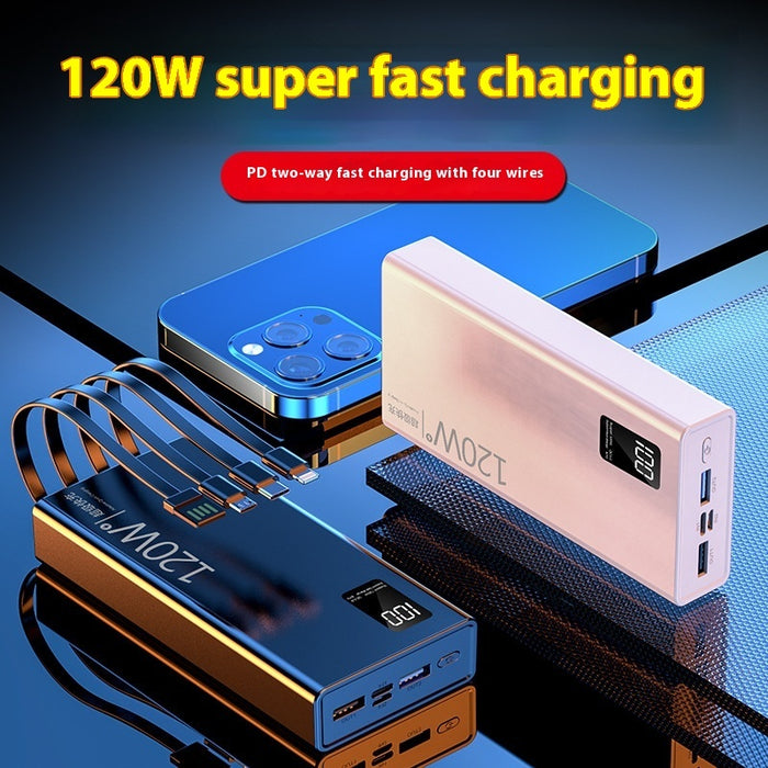 Super Fast Charge Two-way Portable Battery For Mobile Phones Intelligent Digital Display Multi-port